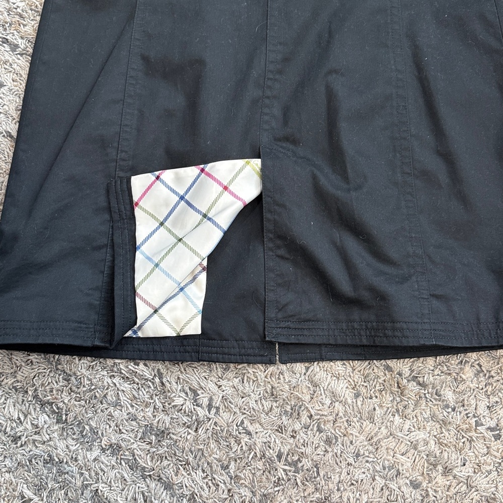 VINTAGE Coach Women's Black Trench Coat sz XL - Picture 13 of 14